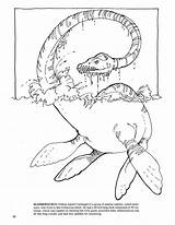 Ness Loch Elasmosaurus sketch template