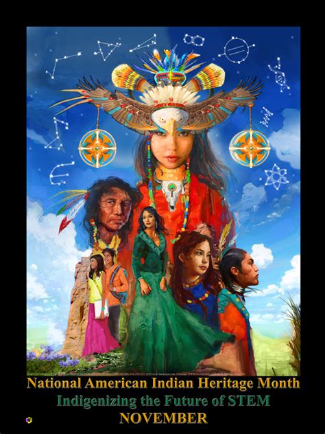 2019 Native American Heritage Month Poster Theme Indigenizing The