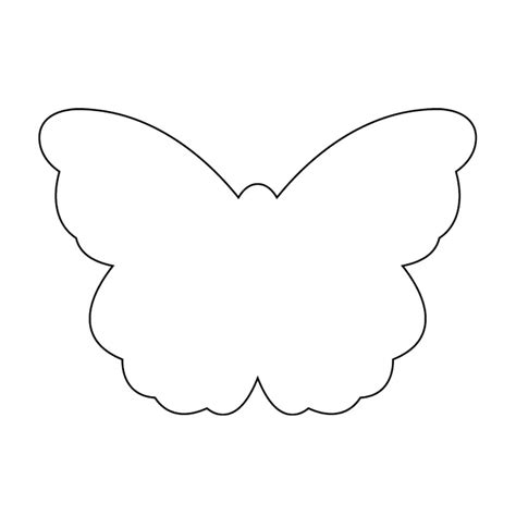 butterfly outline printable clipart