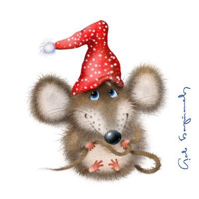 christmas mouse  holidays  animals pinterest hats cute