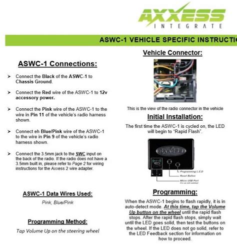 axxess interface wiring diagram