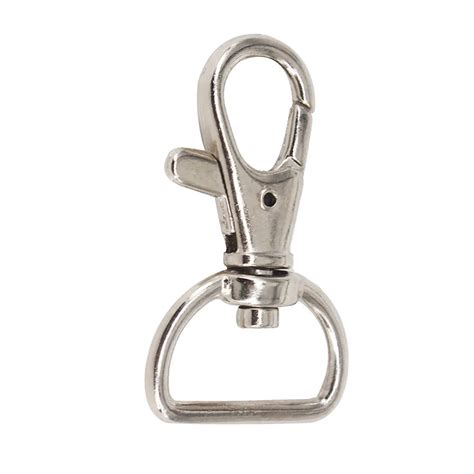 piece mmmm silver plated metal trigger snap swivel hardware hook clasp sewing supplies