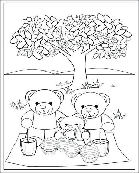 teddy bears picnic bear coloring pages teddy bear coloring pages