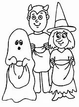 Halloween Trick Coloring Treat Pages Colorings Treaters sketch template