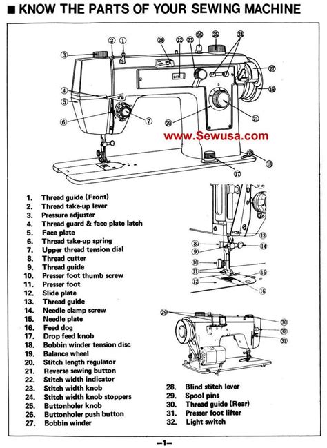 manual  brother sewing machine