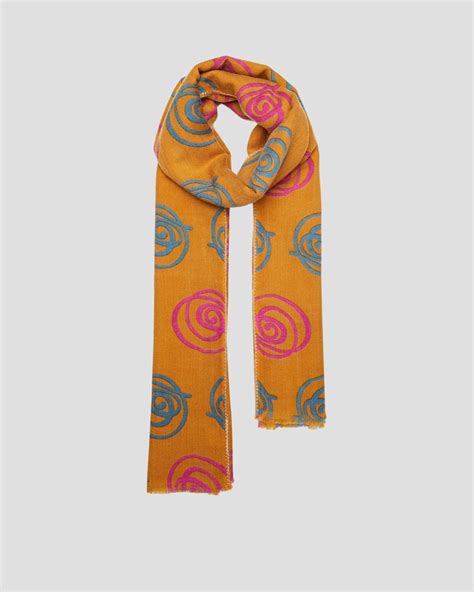 roses brown lovatgreen outlet fw scarf collection