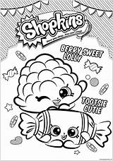 Berry Sweet Shopkin Lolly Tootsie Cutie Pages Coloring sketch template