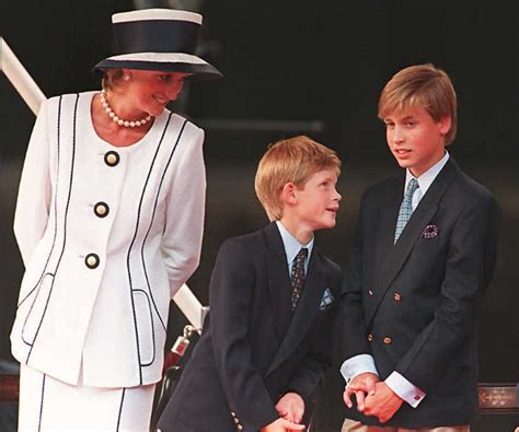 How Old Were Prince William And Harry When Diana Died Popsugar Celebrity