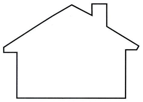 house outline teplate clipart