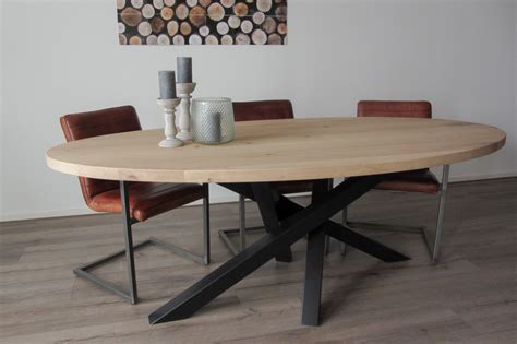 ovale eettafel  uw interieur boomstam tafels dining table furniture home decor home