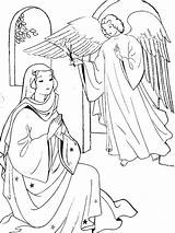 Appears Colouring Archangels Joseph Visits Nativity Annunciation Sermons4kids María Virgen Clipground sketch template