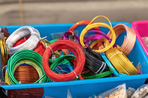 colourful wires box stock photo image  supply colour
