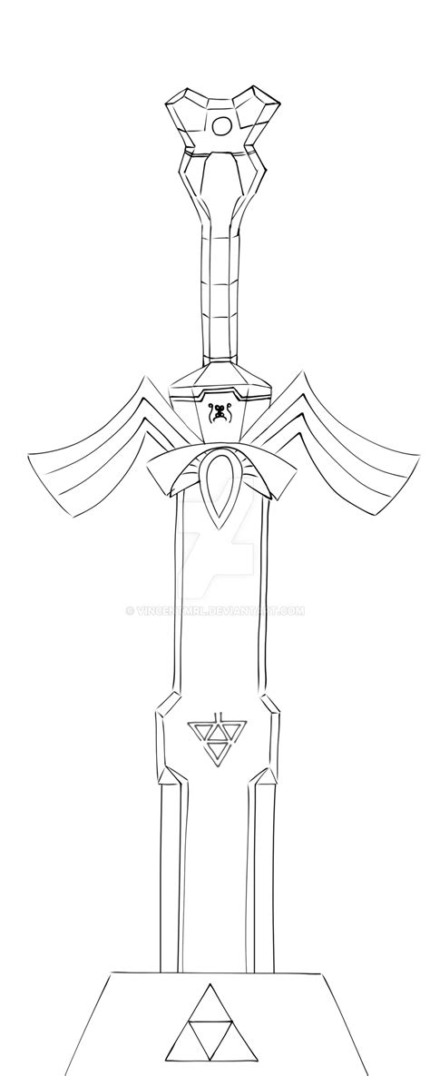sketch  master sword  sept  vincentmrl  deviantart
