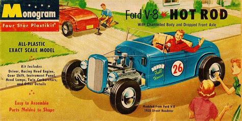 Monogram Ford V8 Hot Rod Model Kit Car Model Plastic Model Kits