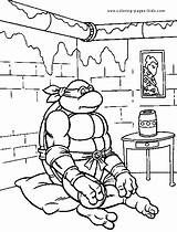 Pages Ninja Turtles Coloring Teenage Mutant Color Tmnt Printable Cartoon Back Sheets sketch template