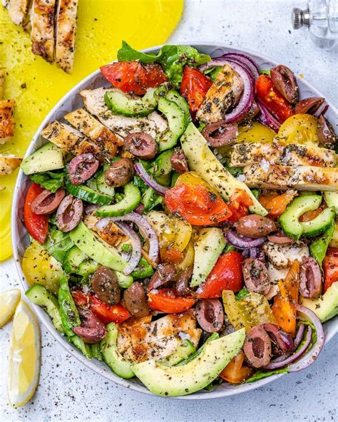 healthy mediterranean chicken salad healthy fitness meals
