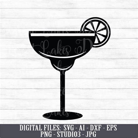 Margarita Glass Digital Download Instant Download Svg Ai Etsy