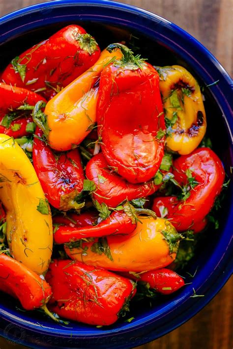 marinated mini bell peppers  incredibly tasty   easy  slicing dicing  seeding
