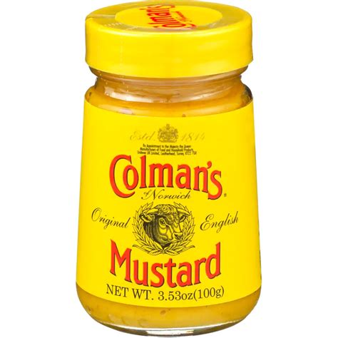 colmans  norwich original english mustard sauce rank