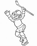 Hockey Coloring Pages Player Girl Coloriage Printable Kids Girls Print Ice Color Imprimer Printables Dessin Colouring Sports Drawing Players Sheets sketch template