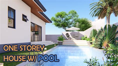 simple house design  storey modern house  swimming pool  sq  youtube