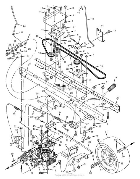 murray xc lawn tractor  parts diagram  motion drive