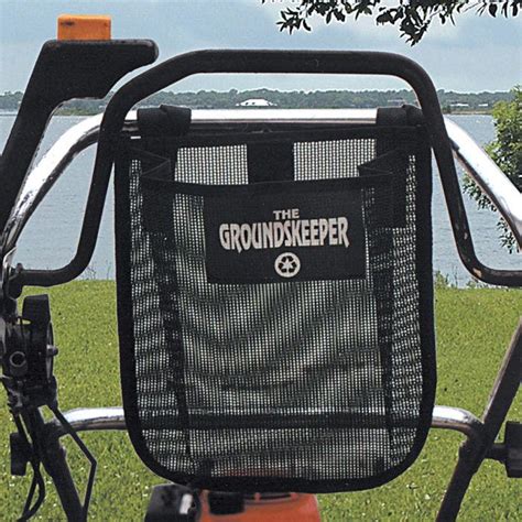 groundskeeper trim trash  debris bag fits smaller walk  mowers
