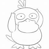 Psyduck Xcolorings sketch template