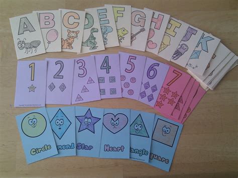 homemade preschool preschool flash cards sahm   brilliant