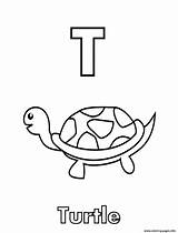 Turtle Coloring Alphabet F29c Printable Pages Color sketch template