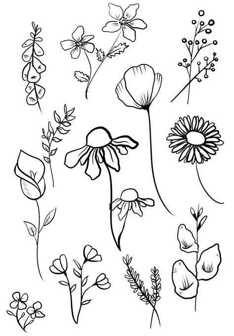 digital art flowers doodle art flowers flower art drawing flower