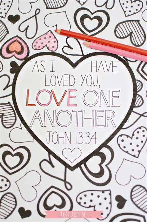 scripture coloring page love