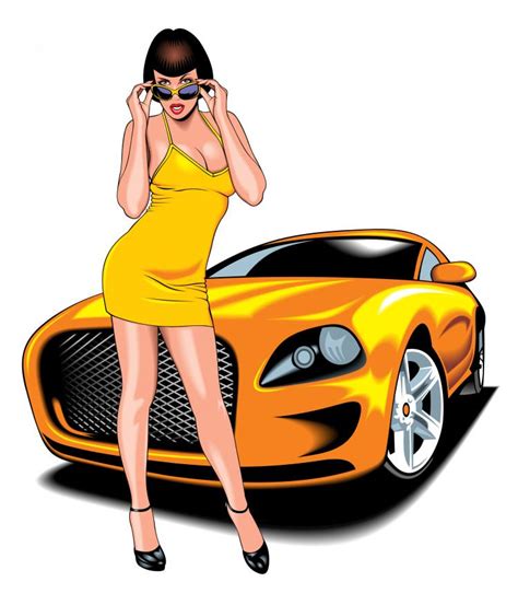 sexy and car 27285 free eps download 4 vector