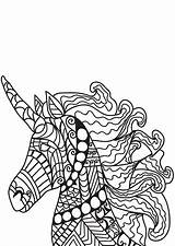 Licorne Cheval Malvorlage Mozaiek Einhorn Eenhoorn Paarden Adulte Unicorno Colorare Pferden Mosaik Ausmalbilder Stemmen Jecolorie sketch template