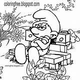 Coloring Smurf Smurfs Pages Grouchy Clipart Teenagers Kids Flower Drawing Coloringfree Color Printable Cartoon Mushroom Copse Woodland Charming Colorful Lovely sketch template