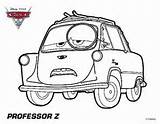 Cars Profesor Carros Professor Cars2 Imprimir Colorir Mcmissile Finn sketch template