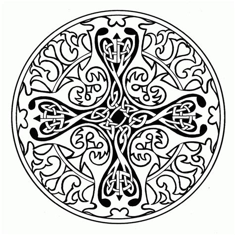 printable celtic coloring pages  adults coloring home