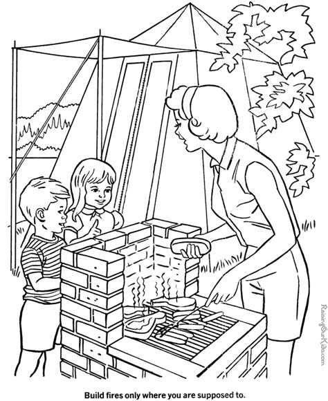camping page  color  preschool coloring pages family coloring pages coloring pages