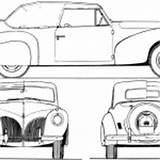 Zephyr Lincoln V12 Blueprints sketch template