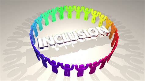 inclusion people  include diversity word   animation motion