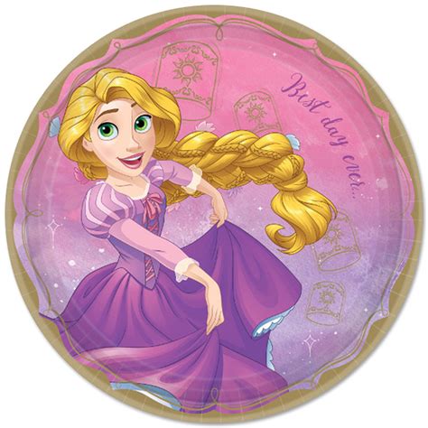 Disney Princess Rapunzel 9in Lunch Plates 8ct