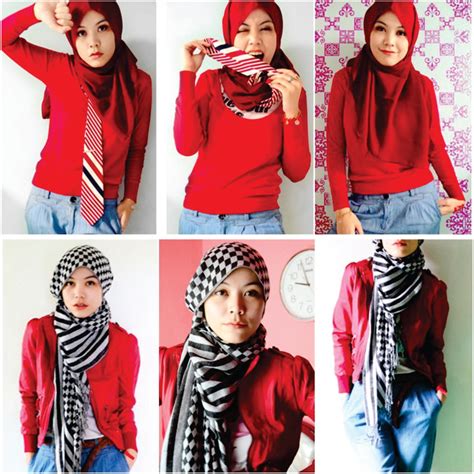 hijab yang cocok untuk baju warna merah nusagates