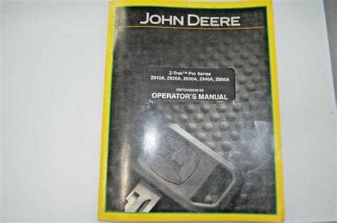 john deere operators manual  za za za za ebay