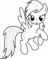 Rainbow Coloring Dash Pages Little Pony Girls Color Handcraftguide Print Coloringtop sketch template