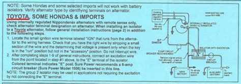 alternator  failing questions  concerns electrical toyota motorhome discussion board