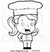 Chef Girl Coloring Cute Clipart Cartoon Pages Idea Cory Thoman Outlined Vector Lego Friends Colouring Clipartmag 2021 Kids sketch template