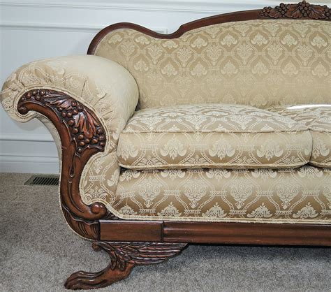 duncan phyfe style antique sofa ebth