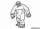 Yeti Bigfoot Designlooter 84kb 215px sketch template