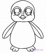 Coloring Penguin Pages Cute Drawing Draw Popular sketch template