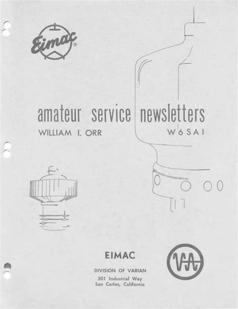 Eimac Amateur Service Newsletters Tradebit